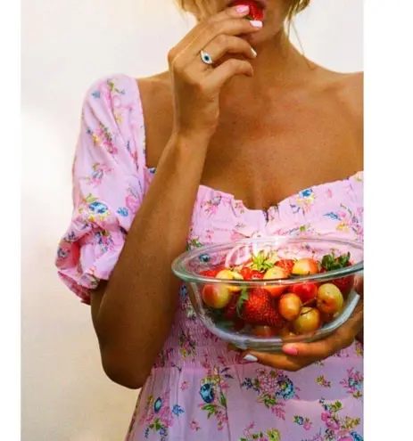 Faithfull the Brand Faithfull Sage Mini Juliette Floral Smocked Sweetheart Bust Milkmaid Sundress 2