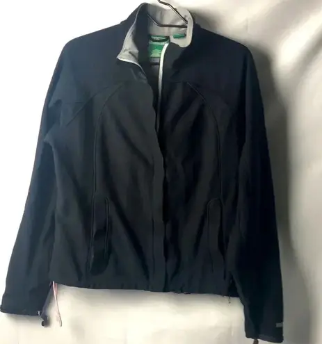 LL BEAN WINDSTOPPER WOMENS SIZE LARGE BLACK JACKET