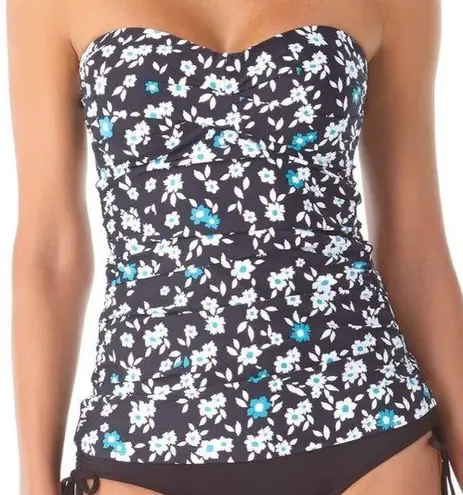 Anne cole  Twist Front Bandeau Tankini Swim Top