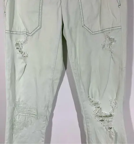 Pilcro and the Letterpress Pilcro Mint Color Jeans No. 25 Hyphen Fit