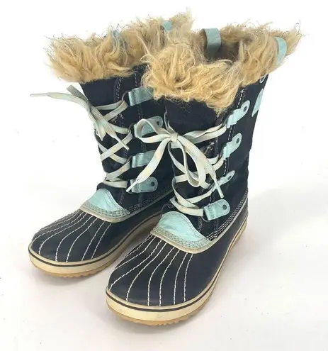 Sorel  Tofino II Black And Turquoise Waterproof Snow Boot Women’s Size 5 EU 36