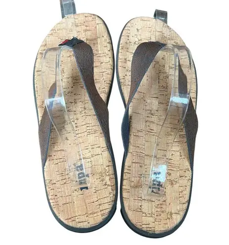 Ripa Sandals Unisex Mens 9 Womens 11 Sedona Flip Flop Brown Cork Comfort Slip On Size undefined