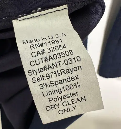 Bailey 44 Anthropologie Navy Ina Boatneck 3/4 Sleeve Dress Size Small