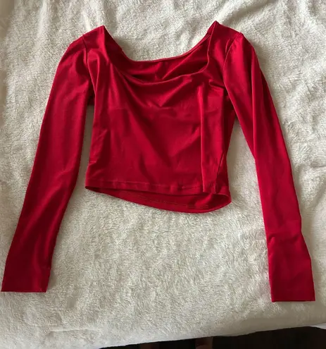 Amazon  Red Crop Top Trendy and Bold - Image 1