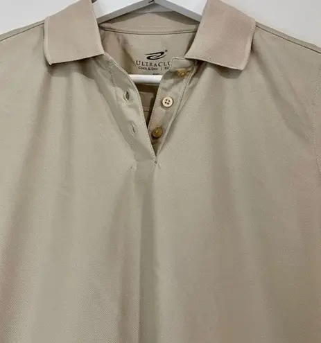Polo Ultra Club Women’s Cool & Dry Elite Short Sleeve Light Tan Size XS NWT