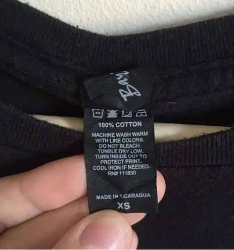 Justin Bieber Black Grey Purpose Tour Crewneck Short Sleeve Graphic Band Tee