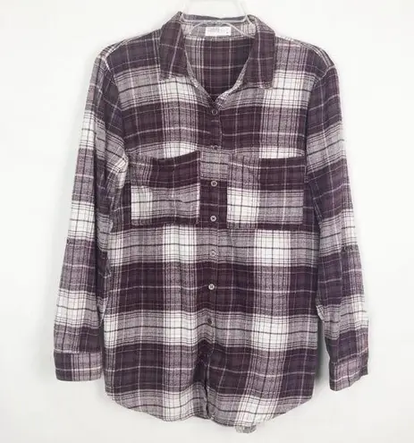 Full Tilt  Plaid Flannel Button Down Western Shirt Size M