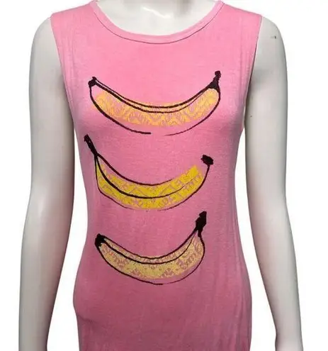 Aeropostale Bananas Pink Banana Muscle Tank Size Medium