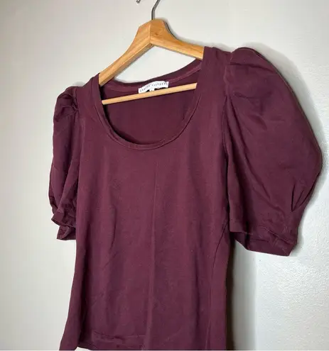 English Factory Pleated Puff Sleeve Top Size Small