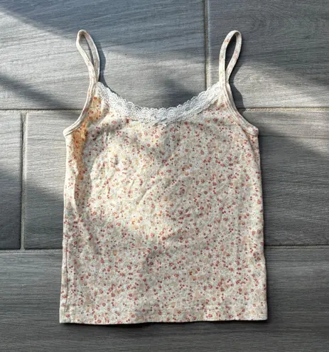 Brandy Melville Floral Tank Top