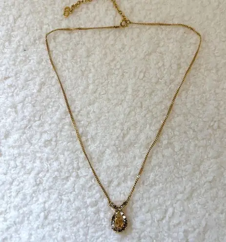 Christian Dior Vintage DIOR Gold and Gemstone Necklace