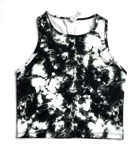 Balance Collection Mia Crop Tank Black Cosmic Tie Dye