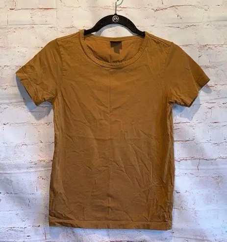 Filson Shirt Womens XS Casual Tan Caramel Crewneck Short Sleeve Basic Tee