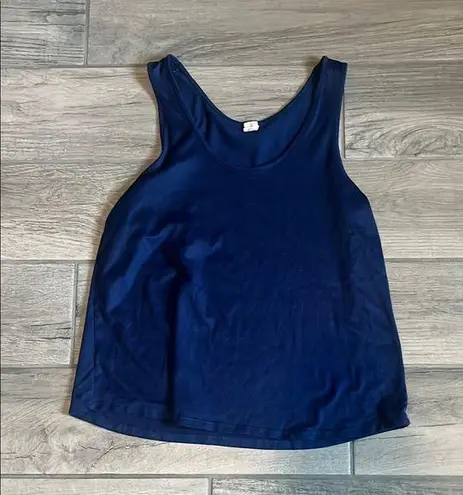Hue Relaxed Blue Sleeveless Tank Top