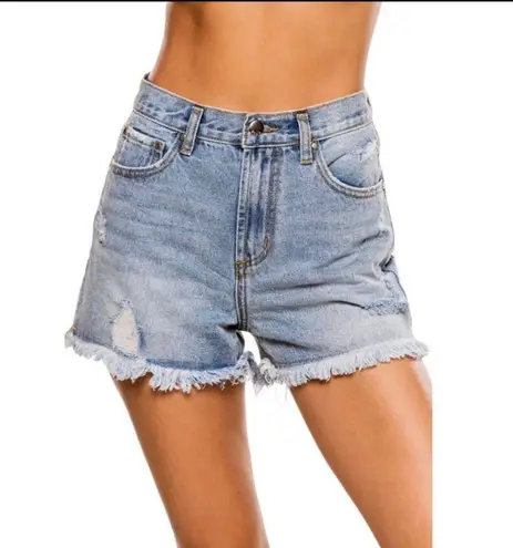 Elan Joyce High Rise Denim Shorts