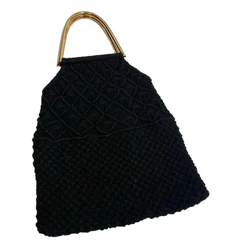 Ulla Johnson Black Kala tote with brass handles