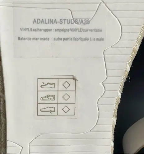 Karl Lagerfeld Adalina Pearl Embellished Espadrille White Women’s Size 9.5