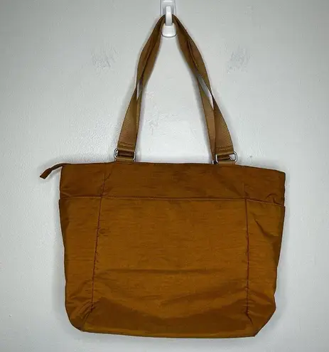 Baggallini Burnt Orange Carry On Travel Tote Shoulder Bag, Snap Zipper Pockets