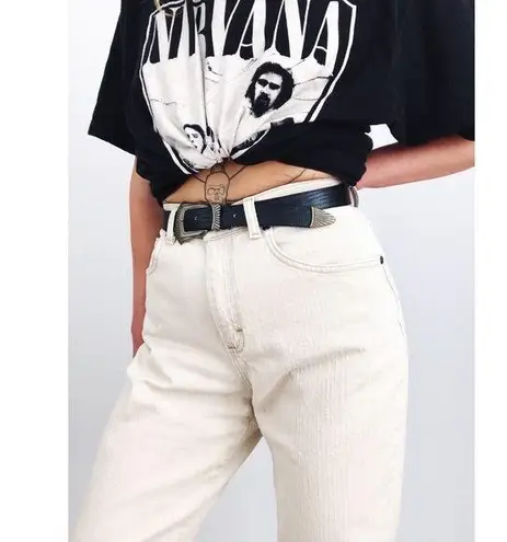 Riders By Lee Vintage Riders Cream High-Waisted Denim | Size 28”