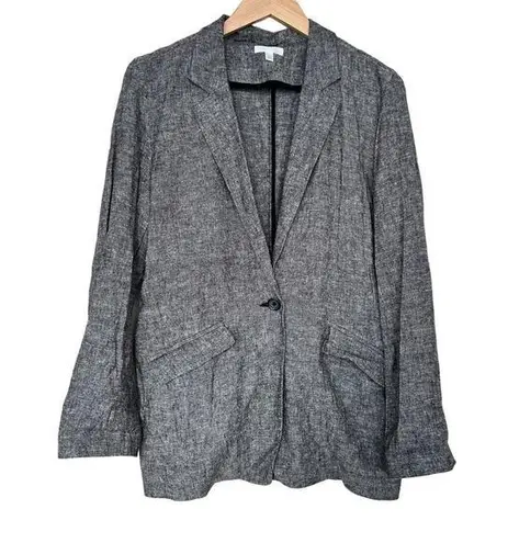 Abound  Gray Linen Blend Single Button Blazer Sz S