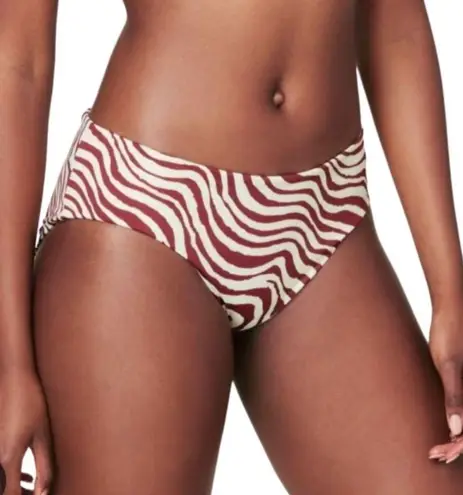 ANDIE Hipster Bikini Swim Bottom Women Sz L Striped Feminine Resort Retro NWT