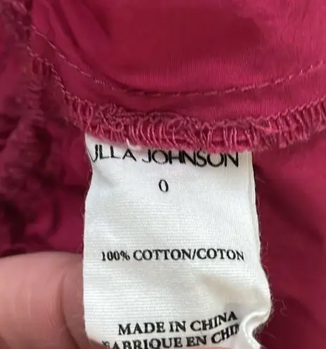 Ulla Johnson Mila Peplum Cotton Top in Rosebud