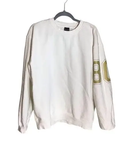 P. E Nation Women Sweatshirt Sz. XS Cream/ Gold EUC Sporty Casual Comfortable