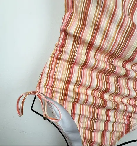 Charlie Holiday Pia Full Piece Swimsuit One Piece Painterly Stripe Swimwear