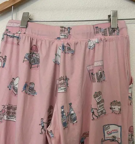 Munki Munki  Women's Size XS Pink Pajama Pants Soft Costco Design PJ's Sleepwear