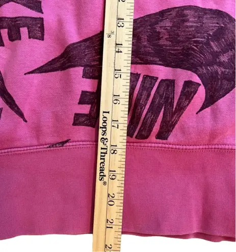 Nike  hot pink logo cropped sweatshirt, excellent condition, size 1X