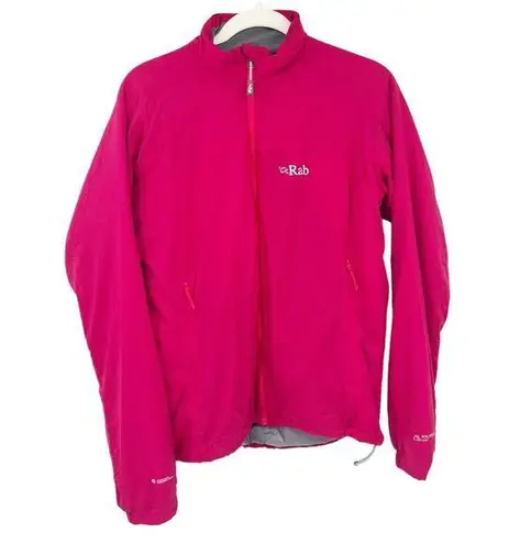 Rab Womens Outdoor Hiking Winter Mesh Lined Full Zip Strata Jacket Size M Pink Size M