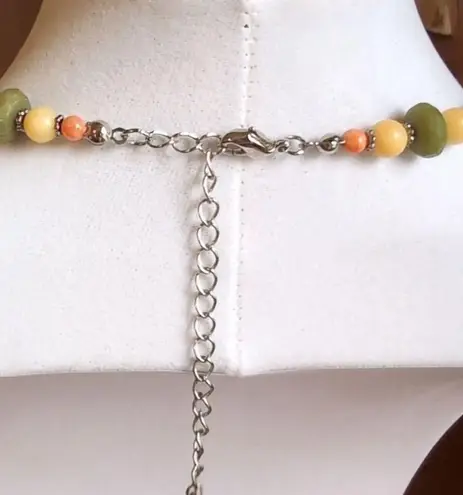 Coldwater Creek Boho Chic Multicolor Beaded Tassel Necklace Adjustable