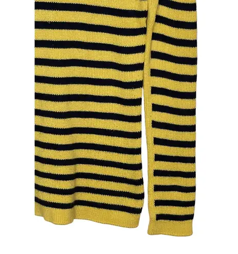 Talbots  Women's Sweater Woven Pointelle Knit Gold Button Shoulder Top Size Small