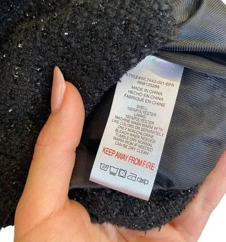 Jason Wu  Black Tweed Metallic Jewel Button Vest - Image 6