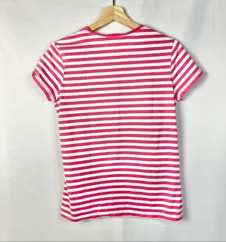 RBX Pink & White Stripe Athletic Crew Neck T