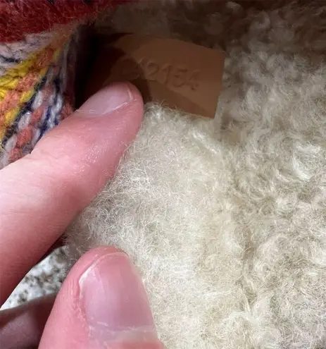 Chloé Wavy Shearling Platform Sandals Multicolor Women's Size 5 Slip-On