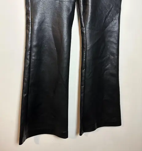 Wilfred Free Wilfred- The Melina Flare Pant Black Vegan Leather High-Rise