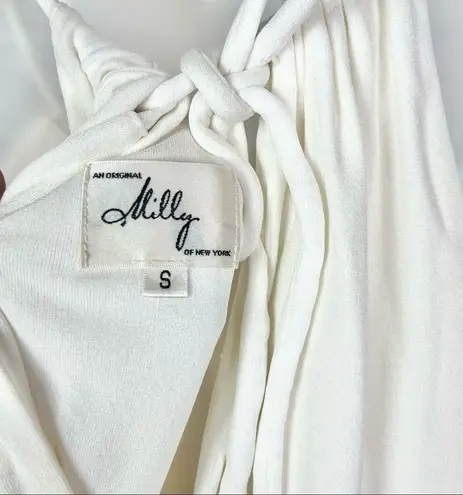 Milly White Halter Poplin Mini Dress S