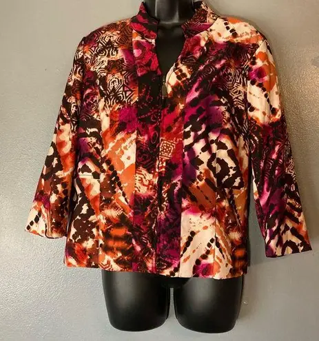 Molly & Maxx Colorful Floral Jacket Red