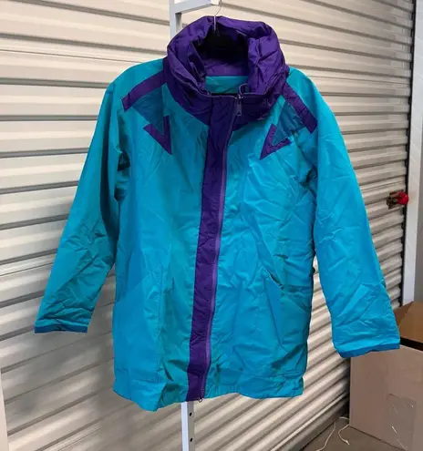 Reversible color, black purple and turquoise western 8 Jacket Size M Purple Teal Size M
