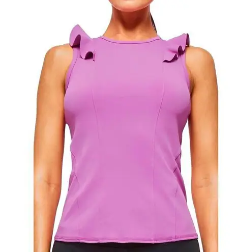 Urban Savage Ruffle Sleeveless Top Size Small Orchid Purple Pickleball Tennis