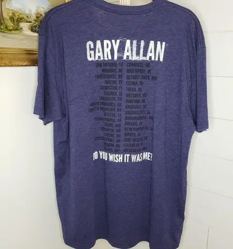 Wish Gary Allen Navy Blue Do You  It Was Me Tour Band Concert Tee XL