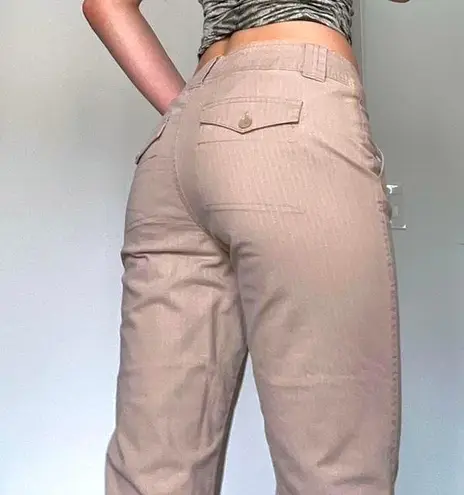 Arizona Jeans 🍓Y2K  TAN RUCHED CAPRI CARGO BOTTOMS🍓