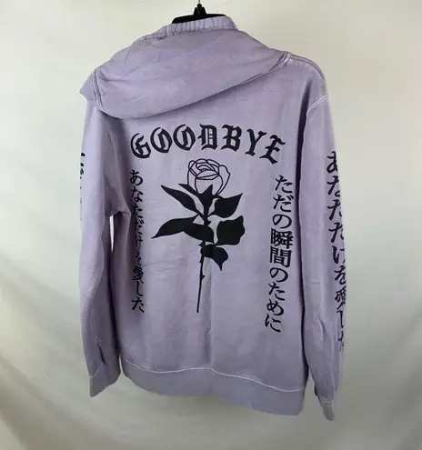 Rose hoodie Purple