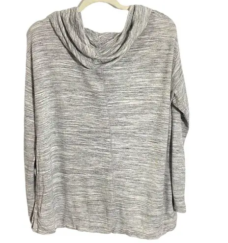 Lane Bryant Livi Active by  Sz 18/20 Gray Heathered Cowl Neck Pullover Sweatshirt