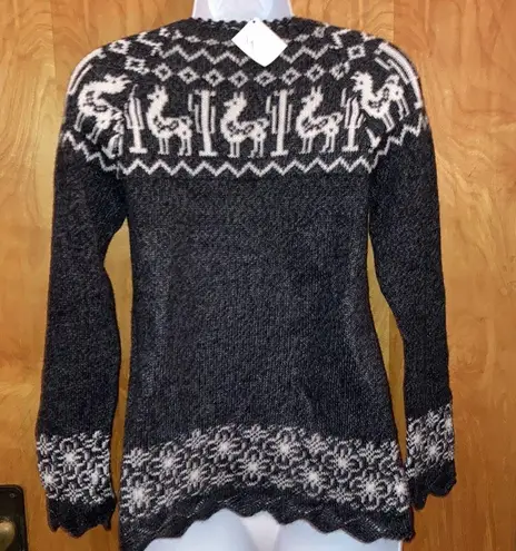 Dark Gray Creaciones Abieli E.I.R.L. Alpaca Sweater Size XS/S NWT