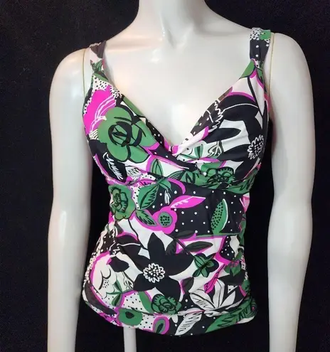 Anne cole  Floral Tankini Top (36D/34DD)