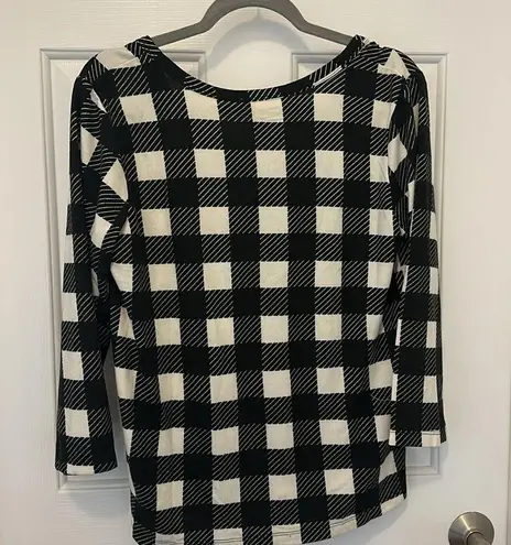 NWT Como Blu Black and White Checkered Matching Sleep Set Size XL