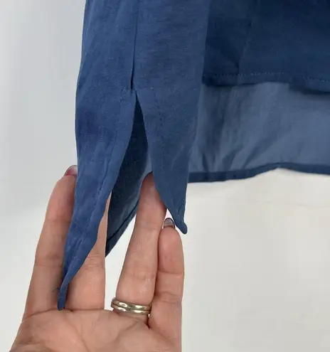 Chico's Chico’s Size 0 US S 4 Sleeveless Top Layered Hem Split V-Neck Crepe Shell Layer - Image 5