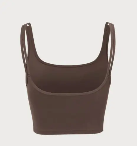 Berlook Coffee Square Neck Cami Top 48 Brown Size XS